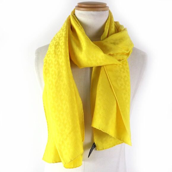 HERMES Cashmere Silk H Pattern Scarf Shawl - Picture 6 of 6